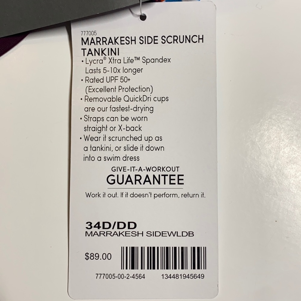 ATHLETA Marrakesh Side Scrunch Tankini Swim Top - Picture 14 of 16